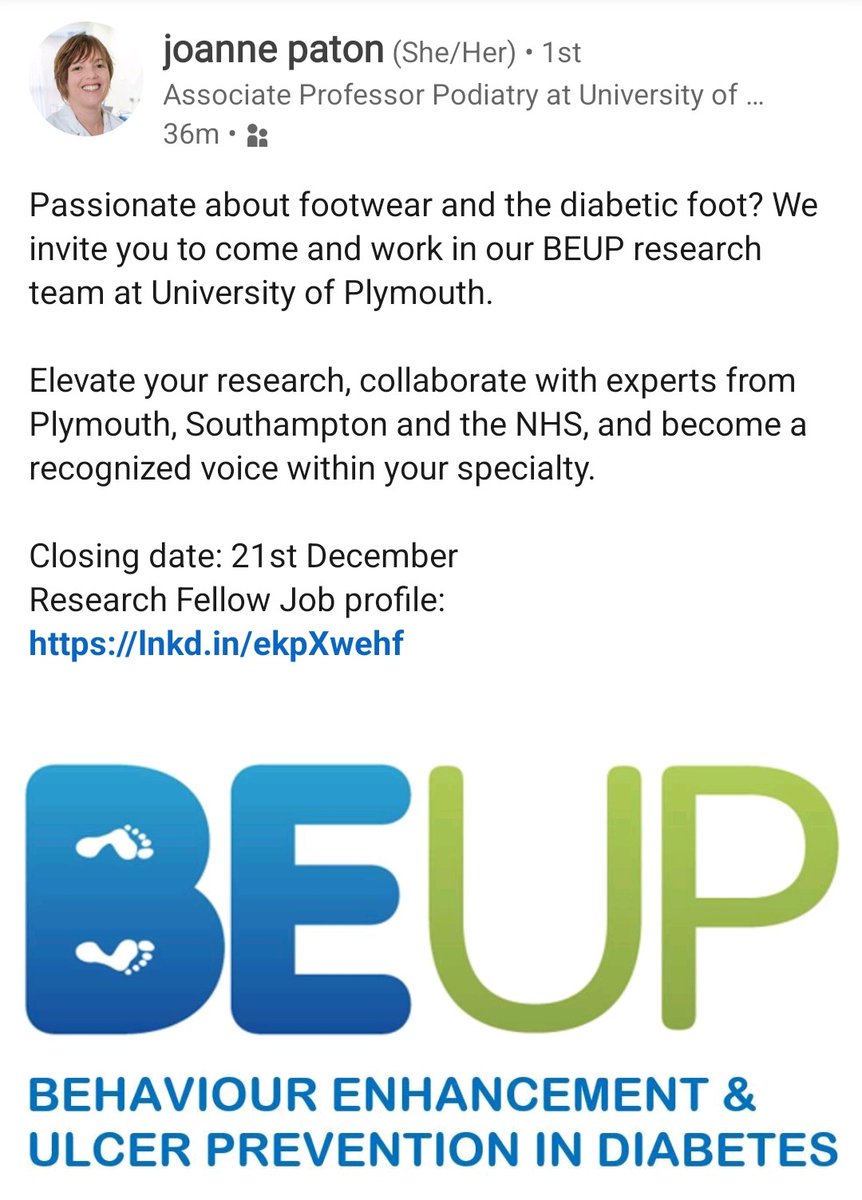 Great opportunity to join the BEUP team in an exciting new project, link for more details: 
hrservices.plymouth.ac.uk/tlive_webrecru…
