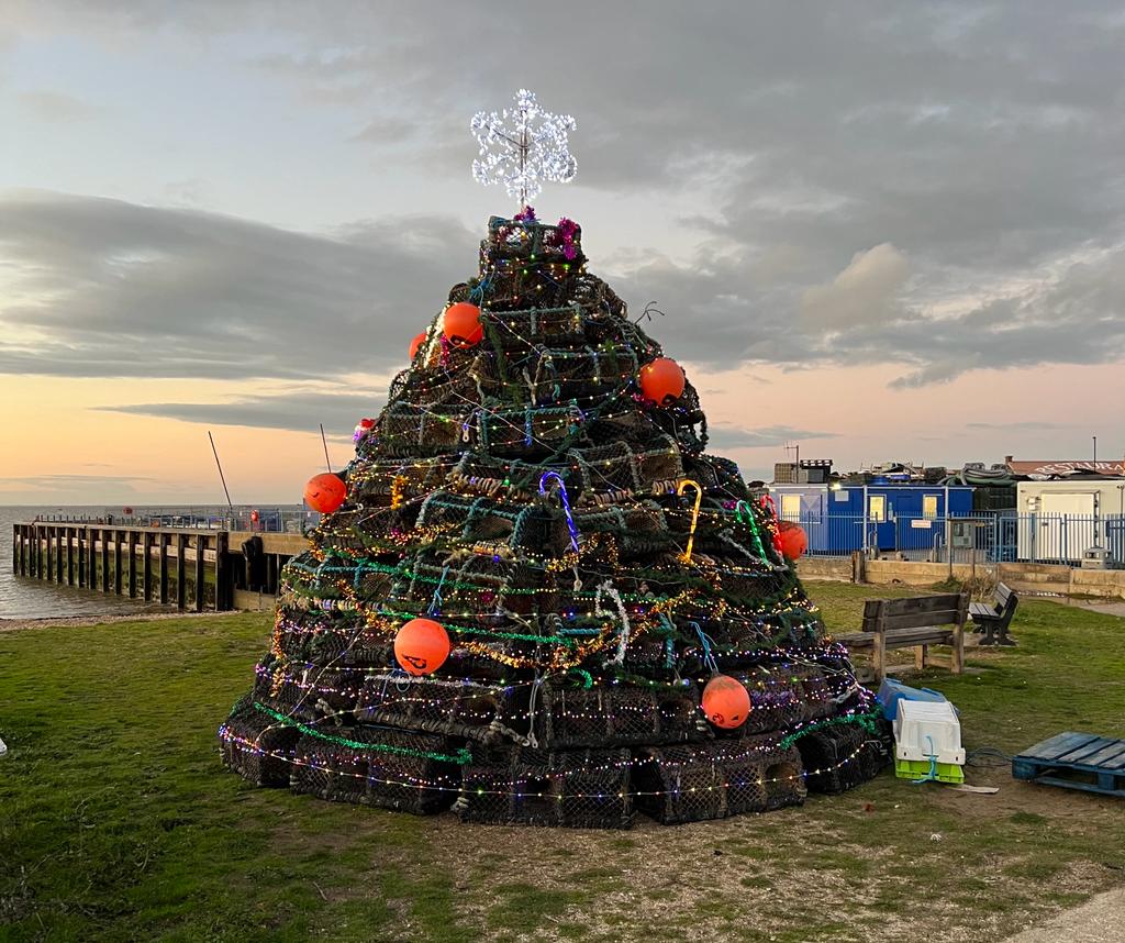 canterburycc's tweet image. The fishermen's tree at Whitstable Harbour is once again getting us in the festive mood. Spectacular! Harbour Board Chairman, Cllr Chris Cornell, said: "It brings Christmas joy to the harbour and is a firm favourite with everyone in the town. A big thank you to the fishermen!"