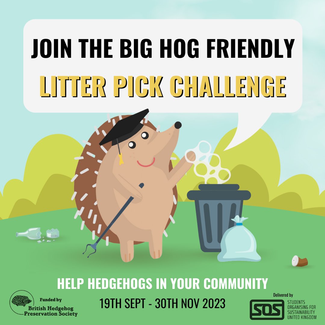 uos_hfc's tweet photo. Overall we have collected 25 bags of litter as part of The Big Hog-Friendly Litter Pick Challenge!🦔💚

A large majority of this was from our bi-weekly litter picks in Peel Park.🌳

We want to say thank you to everyone who took part and collected litter for this challenge!😊 https://t.co/leiQi5KLov