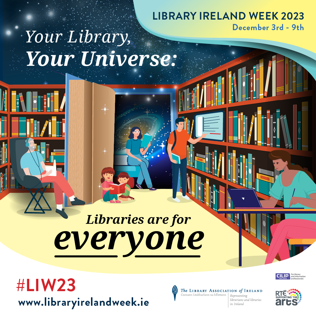 ✨ RTÉ Supporting the Arts ✨ 📚 @LAIonline presents Library Ireland Week 📅 3rd - 9th December 2023 👉 More: libraryirelandweek.ie #RTESupportingtheArts #LIW23