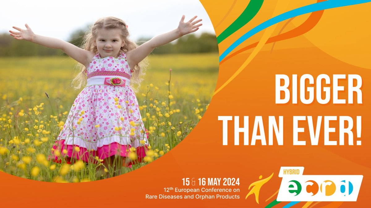 🌍 Save the Date for the 12th European Conference on #RareDiseases and Orphan Products #ECRD2024!

📅 15-16 May 2024
📍 The Square, Brussels, and ONLINE 

Patients, organisations, and advocates, this is YOUR event 🤝 rare-diseases.eu 
#ActRare2024 #EU2024BE