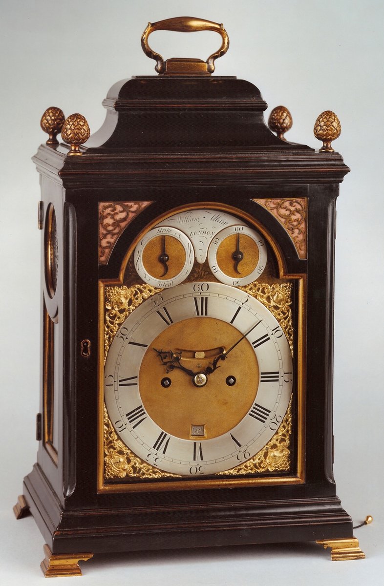 clockheritage's tweet photo. A Fine #GeorgeIII #ebonized bracket #clock by William Allam of #London https://t.co/WWEtiitwoM #antiques #collector #horology https://t.co/qm8t9Gt4cq