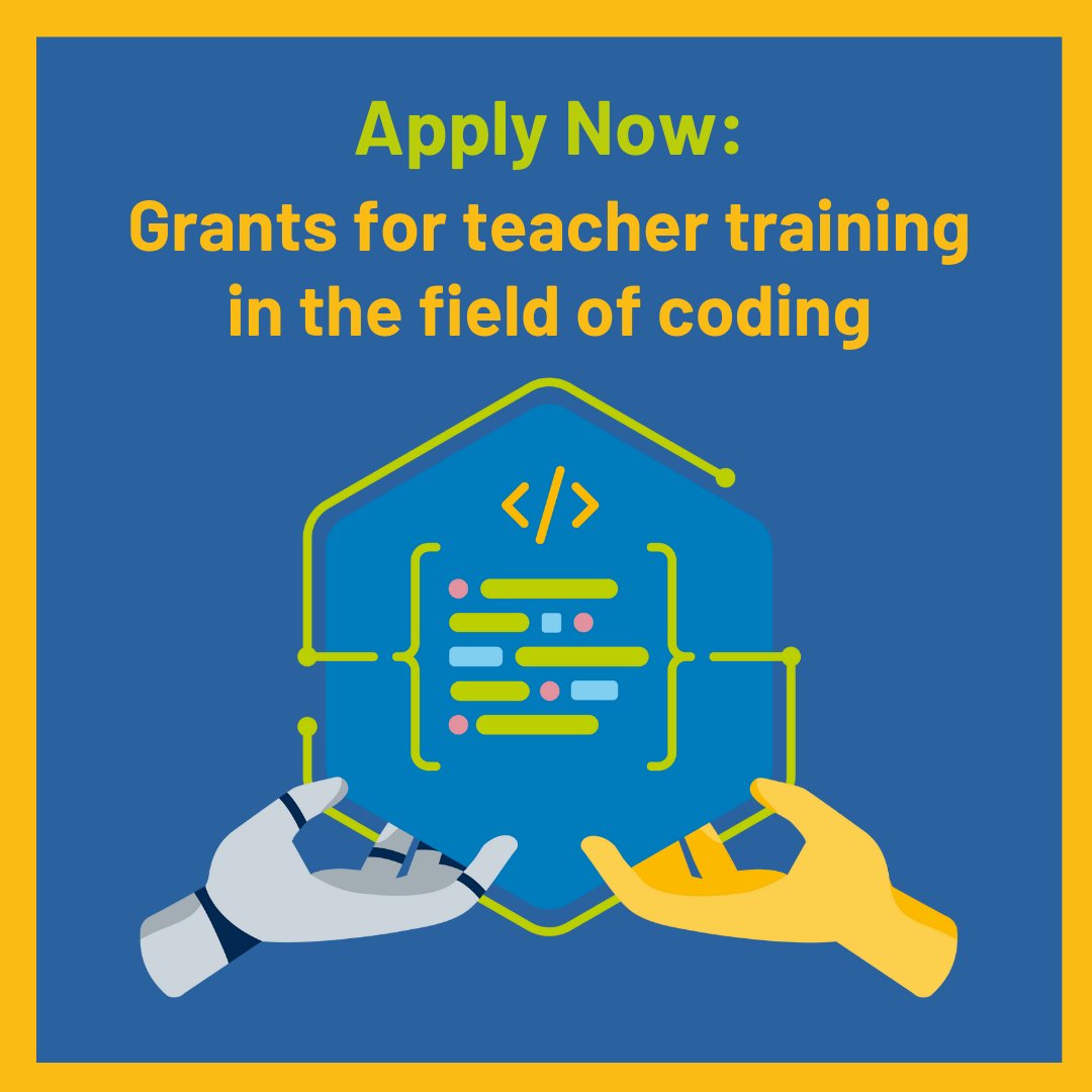 ScienceonStage's tweet photo. As part of a new project, @SonS_D offers funding for teacher training in the field of #coding. The funds can be used flexibly and can be applied for by schools, parents’ initiatives &amp; teachers: https://t.co/bf55E6G22B The project is supported by Amazon Future Engineer. #twitterEd https://t.co/EcLhMXq04C