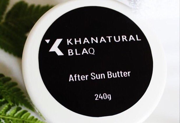 KhanaturalStore's tweet photo. You KNOW you are going to forget to put on sun screen &amp; you’ll catch yourself in the sun because you’re “spontaneous” akere ☀️! 
Thank goodness for Khanatural AFTER SUN BUTTER! A skin saver 🤞🏾😅🥵
https://t.co/urCsszkHQm 🍃 https://t.co/1mm9jrPtOS