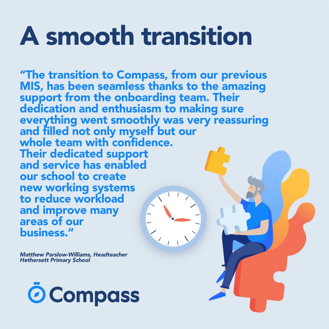 CompassMIS's tweet image. For us at Compass, we make sure our schools are continuously supported. We love a challenge, embrace the unexpected &amp;amp; strive to make the school day more productive, more impactful and more enjoyable. Changing your MIS is not easy, but we make it so🤝#CompassMIS #SchoolLeadership