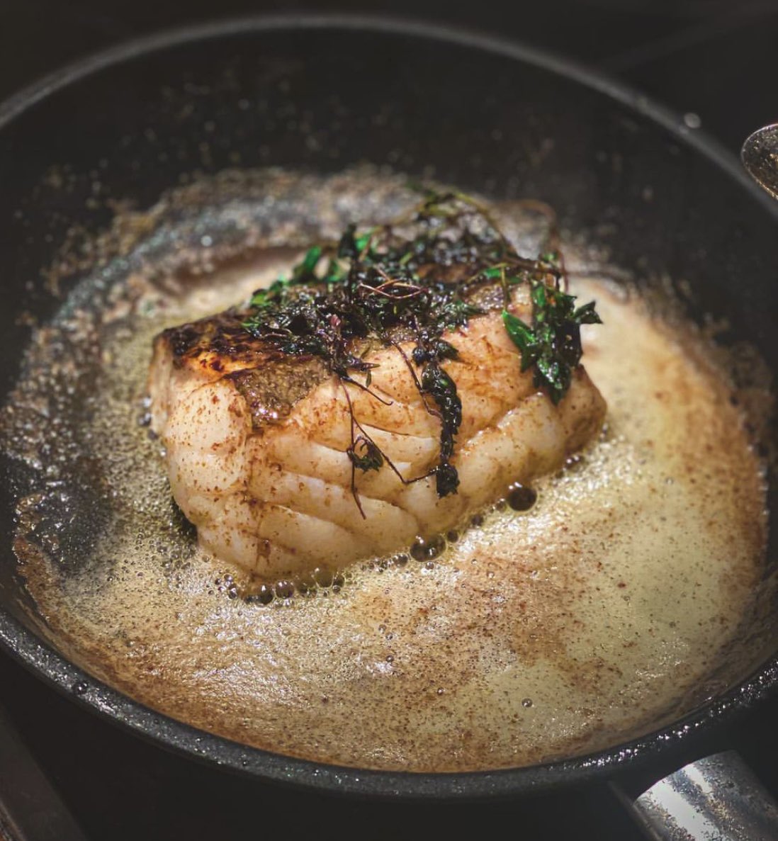 Slow butter poached fish 🐠 🐋🐬🦈
.
.
#fish #butter #poached #seafood #seafoodlover #fishlover #yummyfood #hyderabad #hyderabad_diaries #mouthmelting #yummy #juicy #fishpreparation #chefnavinnishant