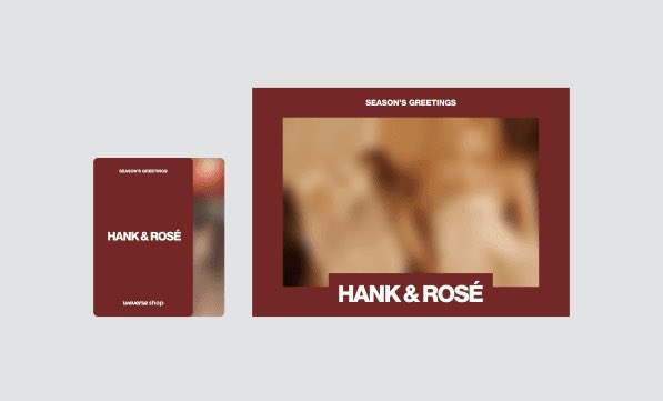 ROSÉ 2024 SEASON'S GREETINGS 'From HANK & ROSÉ To You 2024