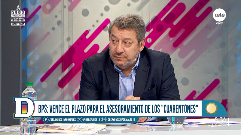 ➡ Recibimos al presidente del BPS, @acabreracas 📺 @teledoce