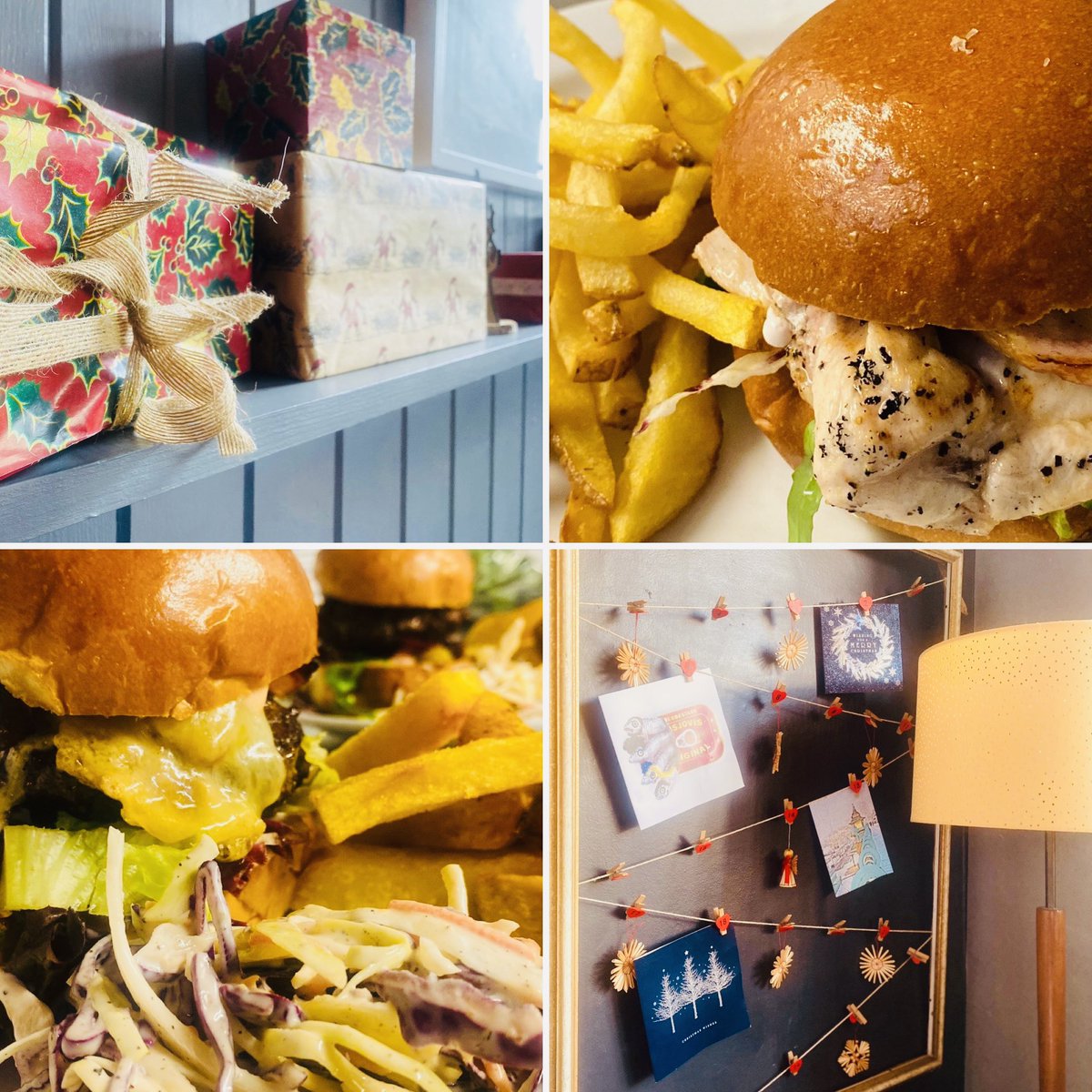 This evening from 5 will be our last burger night of the year as we head into December 🎄 (we are also closed next Thursday for a private party)

We have our ten pound burgers as well as our gorgeous burger night only dishes and some classic mains on too 🍽️