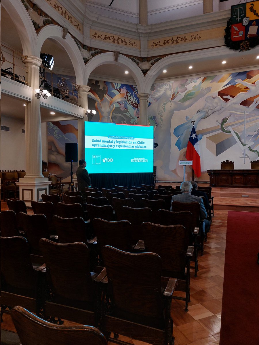 Almost starting! International Seminar: "Mental Health and Legislation in Chile: Global learning and experiences. Organized by <a href="/MinsalChile/">ministeriodesalud</a> and <a href="/el_BID/">Banco Interamericano de Desarrollo</a> #mentalhealth #dementia