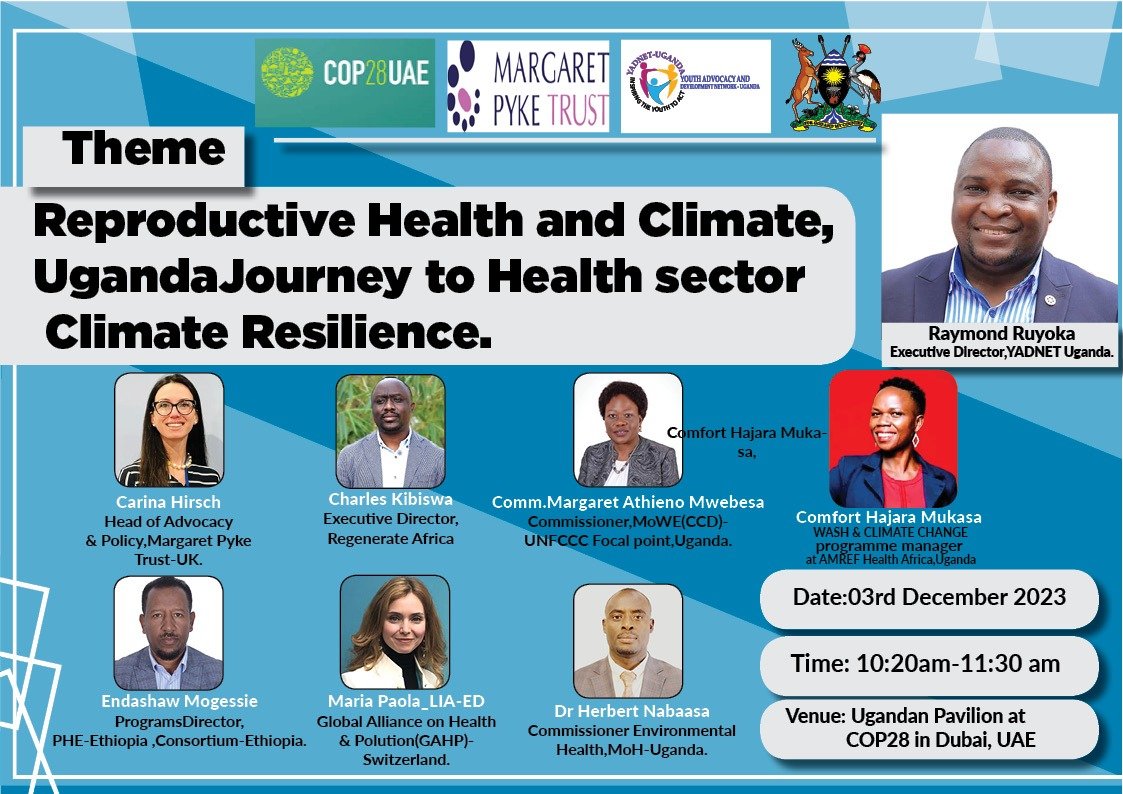 Amref_Uganda's tweet photo. #COP28UAE  #16DaysOfActivism2023  Climate change creates negative impacts on maternal health &amp; create conditions that result in increases in gender-based violence, including harmful practices such as child marriage.  follow the discussion  on 3rd Dec. 2023. https://t.co/Yt3jWkkhE3