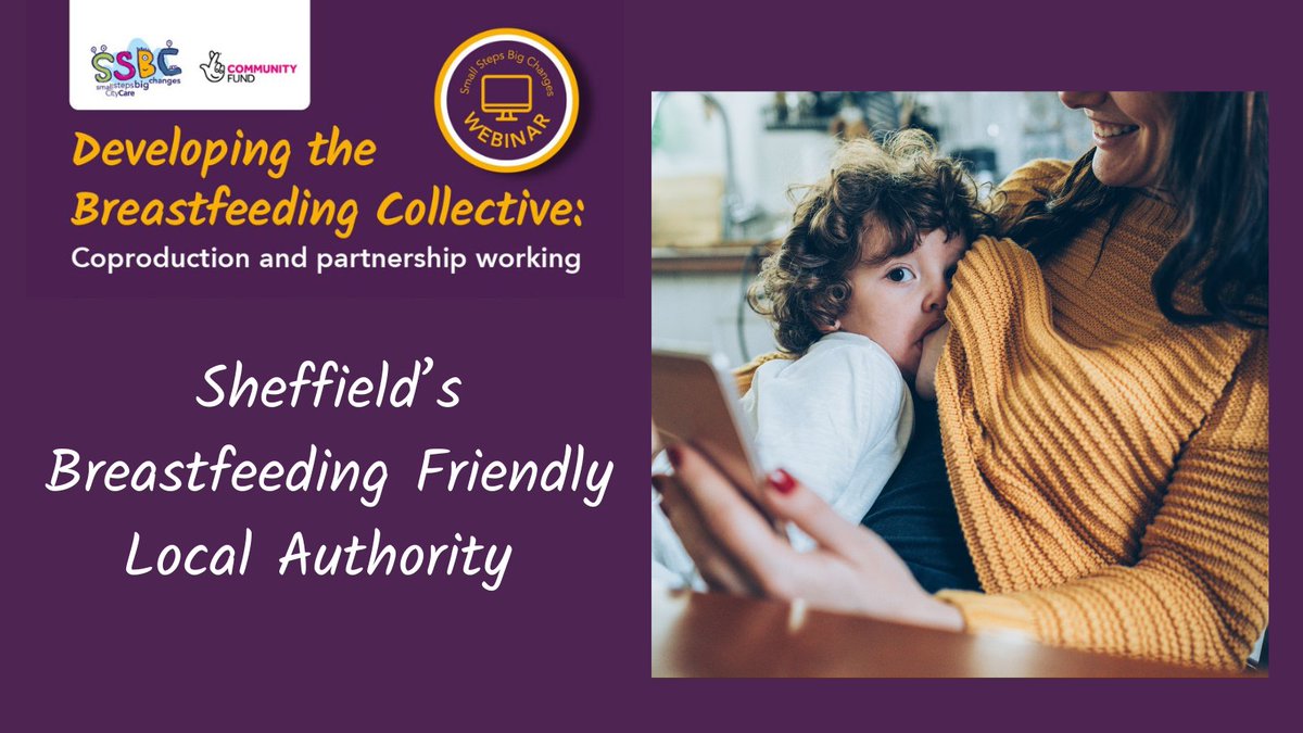 🟣#infantfeeding webinar - we loved hearing about Sheffield's trailblazing approach in having a citywide breastfeeding policy requiring all local authority public spaces and workplaces are Breastfeeding Friendly with dedicated Breastfeeding Champions