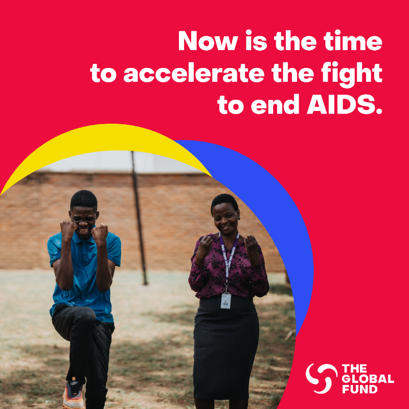 GlobalFund's tweet photo. Today is #WorldAIDSDay. It’s time to get back on track to end AIDS as a public health threat once and for all.  

Working together, we must double-down on our commitment to tackle the inequalities that fuel the epidemic. 

#WorldAIDSDay #LetCommunitiesLead