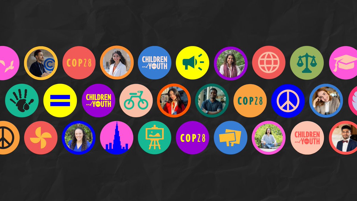 🫶 MEET OUR SPOKESPEOPLE 🫶  
Here are our youth experts who will be attending #COP28 and speaking on issues affecting youth and the solutions we have to offer! 🧵1/6

#ChildrenAndYouth #OurVoicesOurFuture