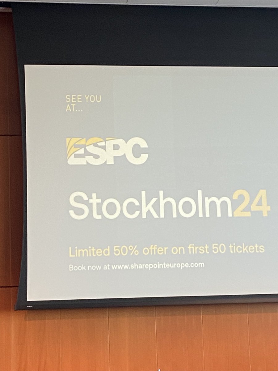 #escp24 Stockholm calling
