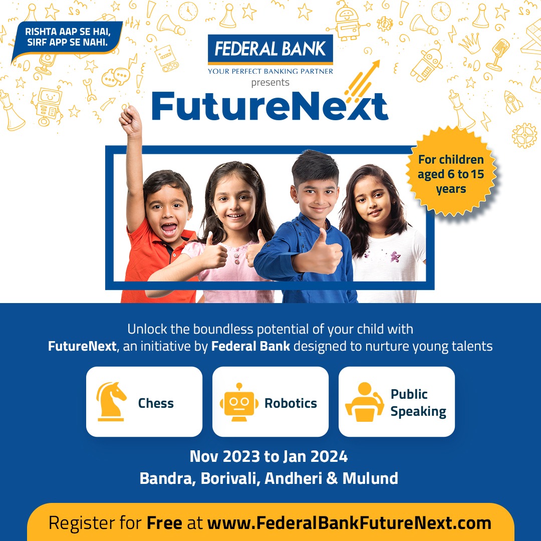 chessniti's tweet photo. Unlock your child's potential with FutureNext, an initiative by @FederalBankLtd.

Engage in activities like:

⚔️ Chess Tournament (cash prizes &amp; trophies)
🤖 Robotics Workshop (certificate)
🎤 Public Speaking Workshop (certificate)

Register at no cost -https://t.co/0GHKaUTWIF 🚀 https://t.co/OvbxEaP6dM