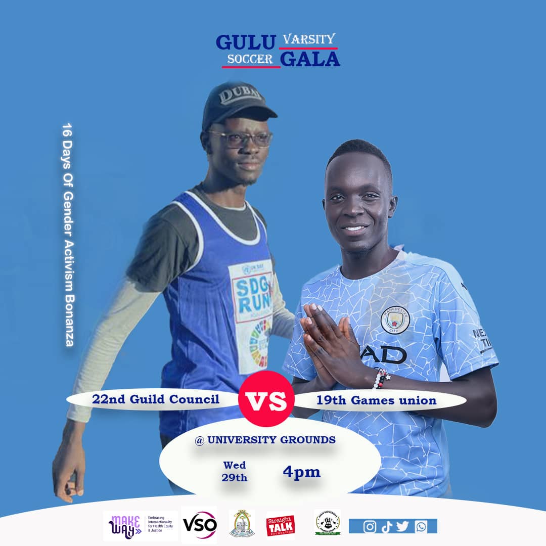 gulugamesunion's tweet photo. A great evening it was yesterday as the 22nd guild government played against the 19th games union in a mixed gender football match in the 16 Days of gender activism bonanza. @GuluVarsity @22ndGUGuild @FrancisOk0t1 @TabanMule
#itsustodoit https://t.co/2ij15BgfDS