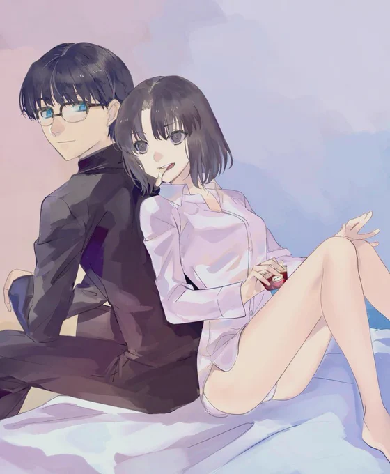 ぜーんぶ右向いてら無意識って怖い....#今月かいた絵を晒そう 