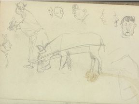 The Butler-Stoney collection has sketch books from 1894 belonging to T.B. Butler-Stoney of Portland #Tipperary He drew some marvellous characters #EYAArt @ARAIreland @@IrishWorkhouseC @irisharthist