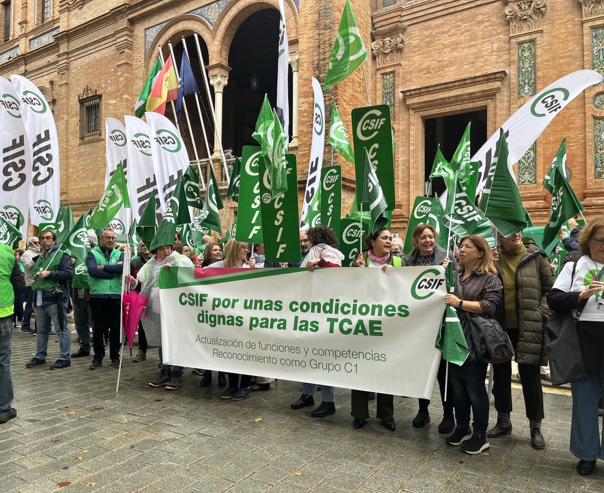 CSIFAndalucia's tweet photo. 🟢 CSIF pide a @Monica_Garcia_G, ministra de @sanidadgob, y a @Pilar_Alegria, ministra de @educaciongob, que desbloqueen la injusta situación que sufren las TCAE desde hace años.

El colectivo merece mayor reconocimiento profesional y mejoras laborales.

#CSIFConLasTCAE https://t.co/TyQlH5lfE7