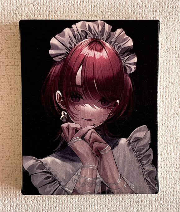 キャンバスプリントイリス①  F0号サイズのイリスのキャンバスプリントを用意しました、こちらもニス加工してます  こちら【1点】ものです、狙っている方はお早めにお買い求めくださいね イリスちゃん雰囲気でてて良すぎる!  #コミティア146 #COMITIA146