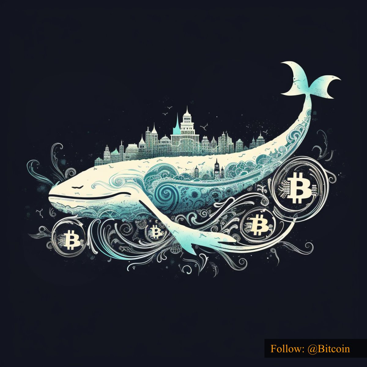 An ocean of crypto emotions in a sea of digital wealth. #Bitcoin #BitcoinWhales 🐳🌊💰