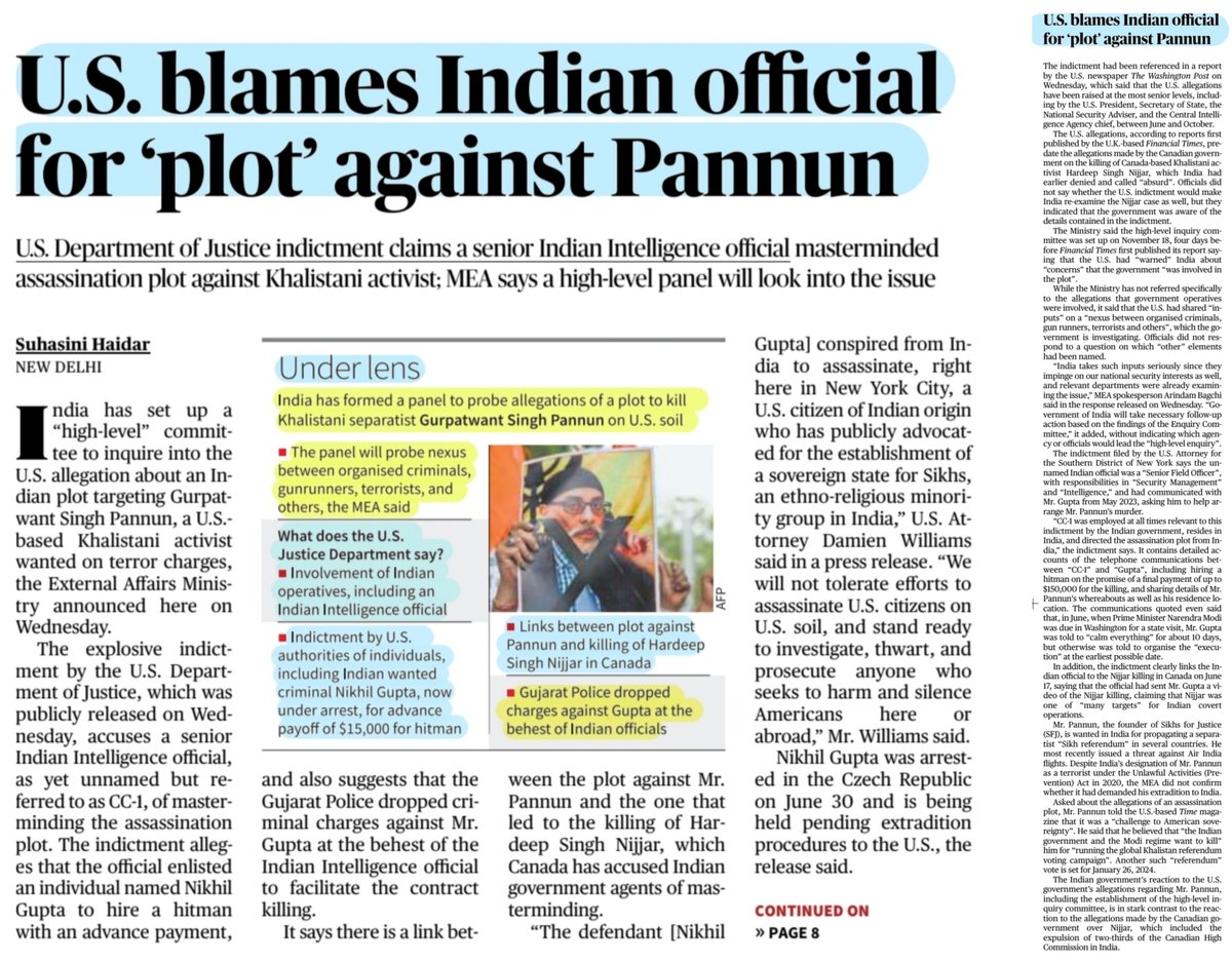 #DailyNews
*Approved
-Scheme fr #PVTGs #PMJANMAN
-Scheme to provide #drones to #SHGs
-Continuation of #FastTrack Courts
-Free Foodgrain Scheme fr 5 more yrs #PMGKAY
*Whats behind #HalalCertification ban in #UttarPradesh?
*#USA blames Indian official fr plot agnst #Pannun 

#UPSC