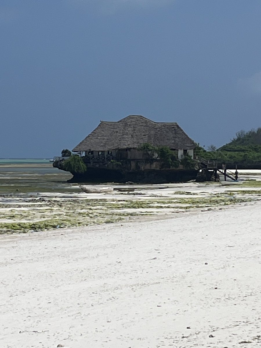 Today filming in #zanzibar at the Rock Restaurant