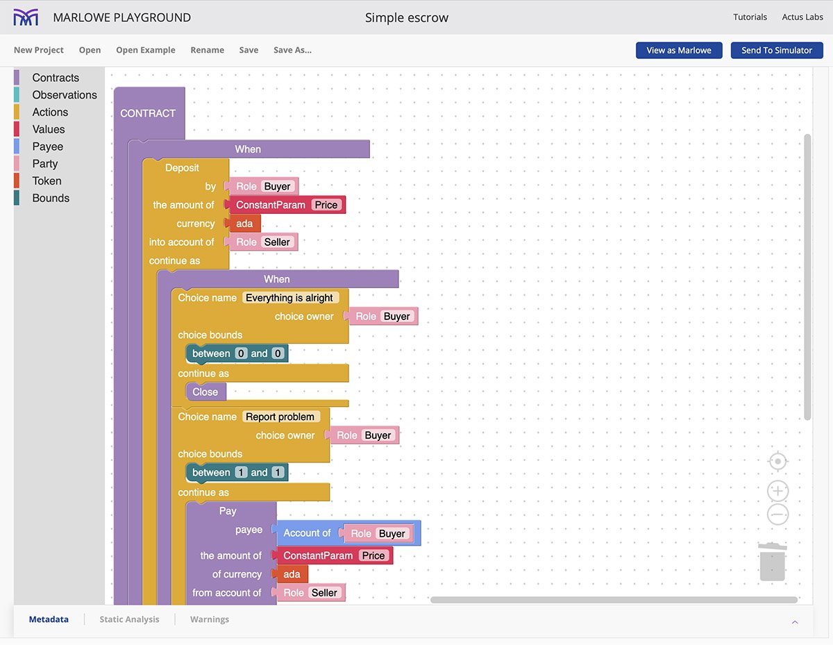 JaromirTesar's tweet image. Can you do puzzles? So you might be able to write a smart contract for #Cardano.

You don't need to know how to program.

You just need to know what financial operation you need. Maybe a bunch of templates will help you with that.

#Marlowe is the way: play.marlowe.iohk.io/#/