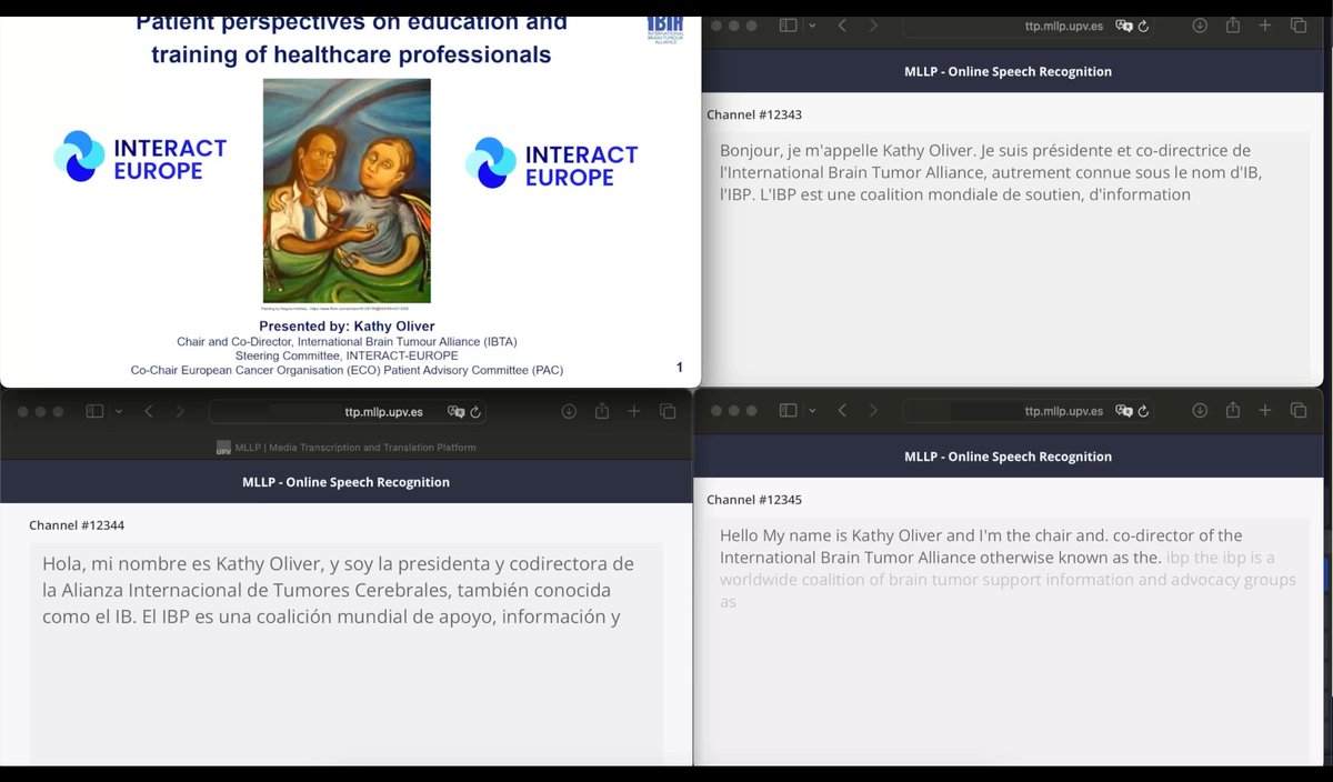 mllpresearch's tweet photo. En @somdecasa_apunt han parlat del treball de @VRAIN_upv en #IA, amb la participació del director de l'institut i altres investigadors. Del grup MLLP mostrem un exemple de subtitulació assistida i automàtica multilingüe en temps real, com la que està en ús en @apunt_media! 📺 https://t.co/5SEILtheWY