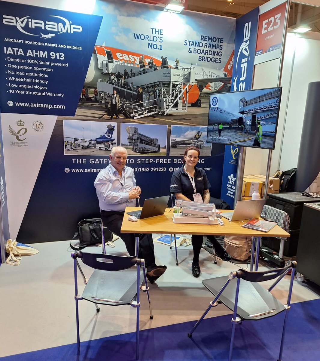 Today is the last day of the GHI Conference in Lisbon! ✈️

There's still plenty of time to visit us on stand E23 - whether you'd like to discuss our product range, or have a friendly catch-up.

#airlines #airports #gse #groundhandling #prm #passengerramp #GHIconference #Lisbon