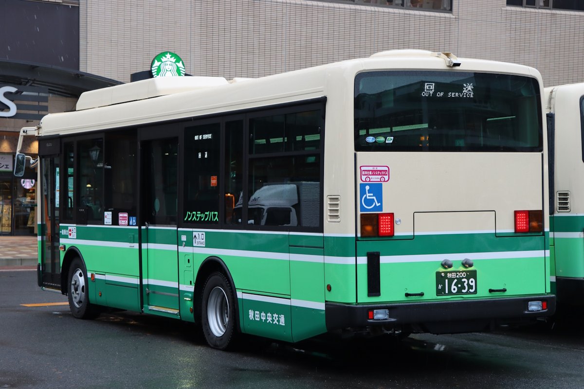 秋田中央交通 〇秋田200か1639 いすゞ/2KG-LR290J5 23年式 昨年に