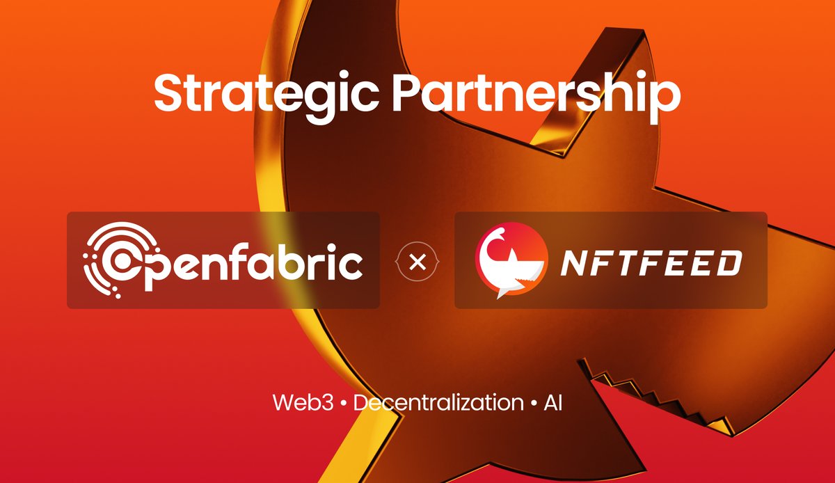 openfabricai's tweet photo. We are excited to announce the extension of our partnership with @NFTFeedOfficial

NFTFeed is a cutting-edge NFT platform that combines Finance and Web 3.0 to increase the intrinsic value, liquidity of NFT and Defi market.

Stay tuned for more updates

#AI #OpenfabricAI #NFT https://t.co/nLQIjk60yk