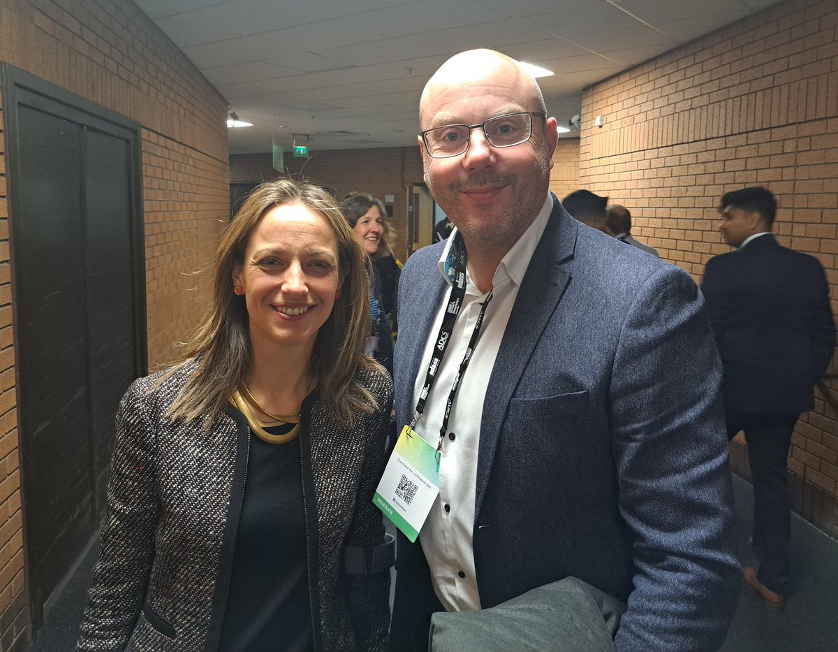 Just met the  Minister of State for Social Care, Helen Whately MP at @ncasc23 talking about the huge pressure on local government to keep up with the growing demands on social care