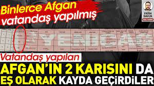 AliDag57978059's tweet photo. Vatandaş yapılan Afgan’ın 2 karısını da eş olarak kayda geçirdiler. Binlerce Afgan vatandaş yapılmış

Türk Medeni Kanunu’na göre Türk vatandaşları için tek eşlilik geçerlidir. Ancak vatandaş yapılan bir Afgan’ın 2 karısının da eş olarak nüfus kayıtlarına geçirildiği ortaya çıktı. https://t.co/rNsjavUNj5
