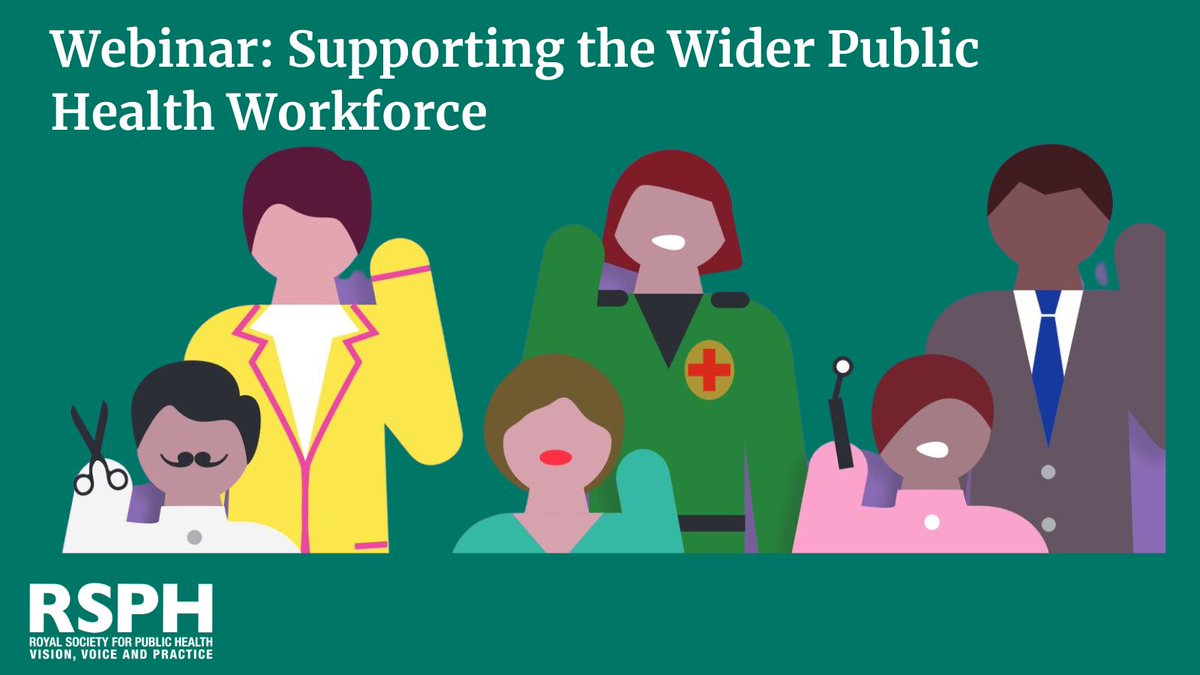 On Tuesday, RSPH hosted a webinar on Supporting the Wider Public Health Workforce with panellists, Dr Chloe Sellwood, @HindleLinda, @nazreeniqbal_ and our CEO @WilliamR0b3rts Watch the free recording here: rsph.org.uk/events/rsph-sp…