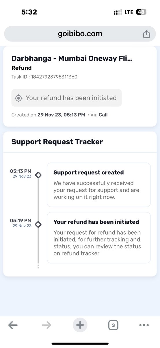 nikhilamit03's tweet photo. ⁦@GoibiboSupport⁩ SLA for this issue was today 5:14 but I have not received any details. Please process my refund asap. It was your mistake to cancel my ticket without my consent and then refunded me only 1/3rd of booking amount. Refund me whole booking amount. https://t.co/mx5PzEDERM