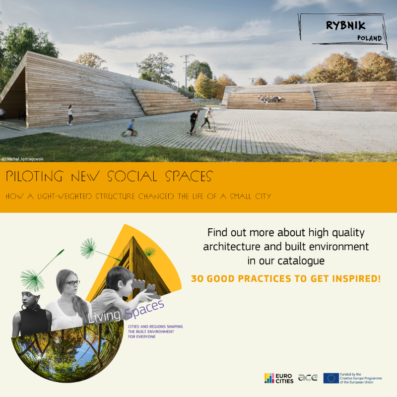 europe_creative's tweet photo. 🔎 Can a light-weighted structure improve community building and social integration in a run-down neighbourhood?

💫 Experience from #Rybnik 🇵🇱 shows that you don’t need stellar budgets to make a real difference!

Find out more in the #LivingSpaces catalogue