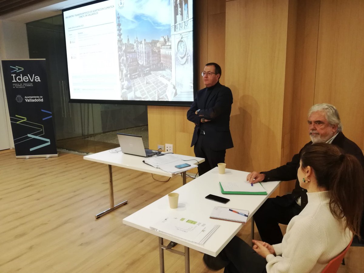 🇪🇸🇵🇹Acogemos el Encuentro Transfronterizo de Adaptación Climática dentro de la Red de Ciudades Verdes Cencyl. Valladolid expone su experiencia como #missioncity con el proyecto #MisiónValladolid y analizamos nuevos ámbitos de trabajo en materia de Sostenibilidad y Medio Ambiente