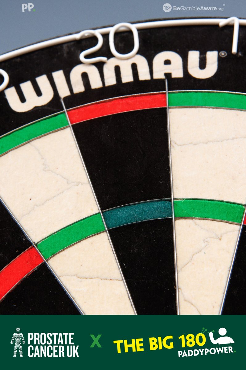 We're not turning the treble 20 green, we're donating £1K for every 180 at Ally Pally to @ProstateUK But we've still got some of the green T20 boards to giveaway RT for a chance to win one of the last 4 boards With only 100 made, it's a chance to own a piece of darts history.