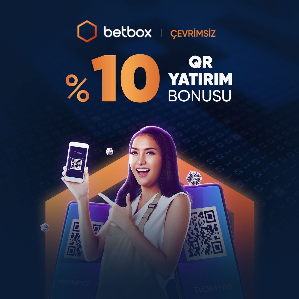 🤳 Çevrimsiz %10 QR YATIRIM BONUSU İLE 1-0 ÖNDE BAŞLA! 🎁 BetBox'ta günlük çekim limitin tam ₺2.000.000! 💸 Çok da düşünme, kazan kazan harca. ❤️ Yapabildiğin kadar bahis yapma zamanı: bit.ly/3r1FoOB