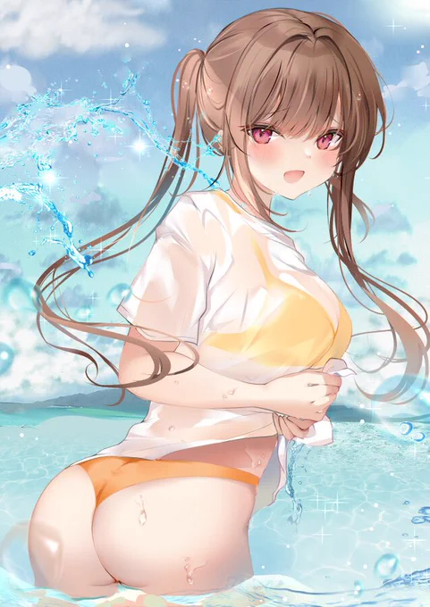 #いいおしりの日 水も滴るいいおしり 