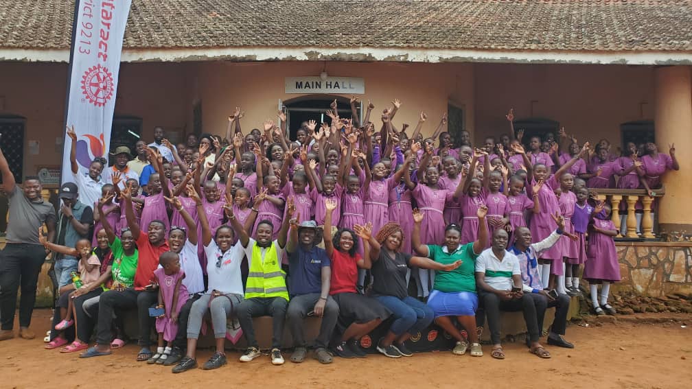 RotaractD9213's tweet photo. Last week, Rotaract Clubs from District 9213 and @RotaractD9214 collaborated on a transformative community outreach initiative at Buckley High School in Uganda. The day's activities were centered around environmental sustainability and economic empowerment, leaving a significant impact on both the school and the surrounding community. A total of 200 trees were planted on the school grounds, symbolising the our commitment to a greener and healthier future.
Additionally, they engaged with students in a hands-on session, imparting practical skills by teaching them how to craft books. This economic empowerment initiative not only benefits the students' families in managing expenses but also keeps the students productive during extended holidays.

The gratitude expressed by the head teacher of the school emphasised the ripple effect of the day, with a commitment to nurturing both the newly planted trees and the students' skills that will be of benefit to them.
Do you want to be part of young change-makers like these, send us a message and we will lead you to a club near you.
