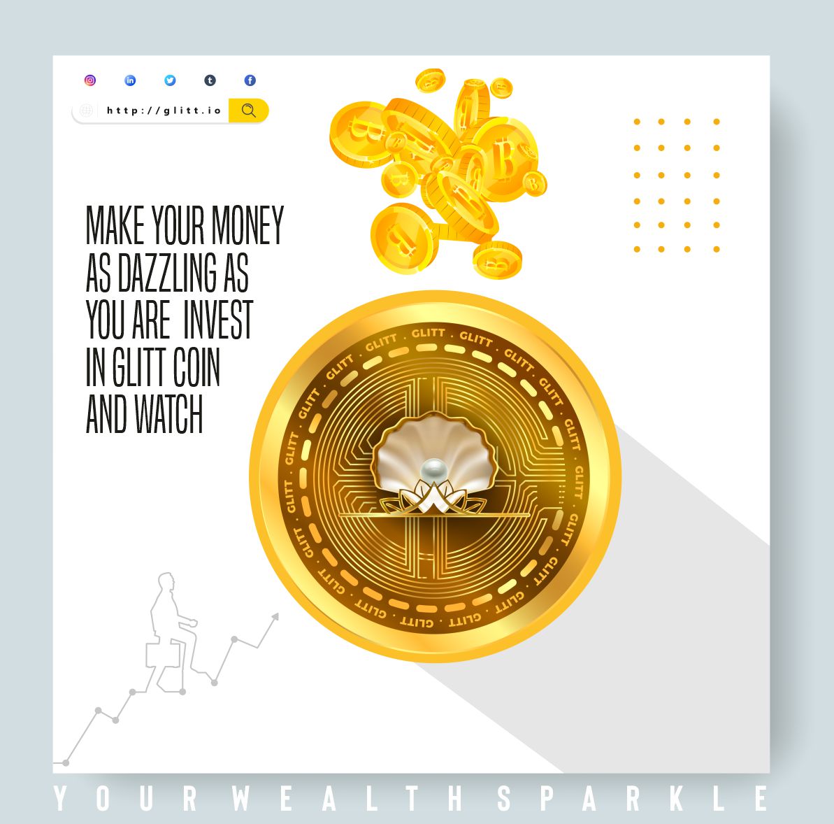 🌟✨ Make your money as dazzling as you are! Invest in Glitt Coin and watch your wealth sparkle. 💎💸

🌈 Overcome barriers! Discover the brilliance of Glitt Coin for your riches! 🏆

Join us today: glitt.io

#crypto #glittcoin #cryptogoals #easytrading #ethereum