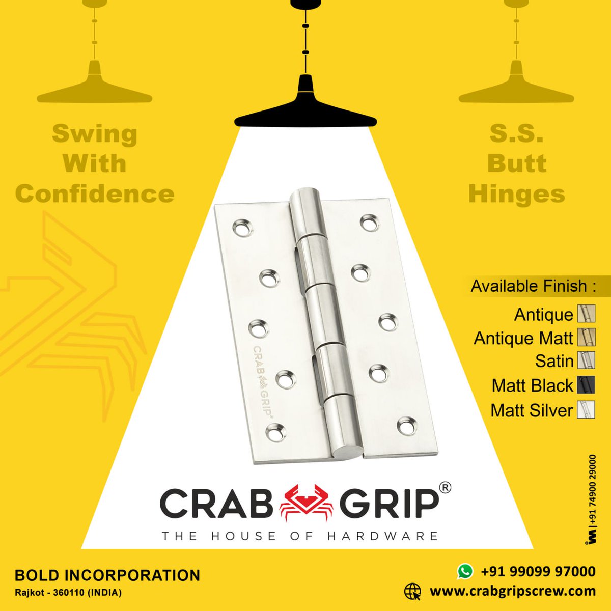 ibais_hardware's tweet photo. CRAB 🦀 GRIP
For enquiry via WhatsApp click:
https://t.co/Pg6ZFP4A6v
Bold Incorporation (Rajkot)
Customer Care No.: +91 99099 97000
#fasternermanufacturer #screw #screwhardware #screws #furniturefitting
.
@crabgripscrew
@IBAISMEDIA https://t.co/Xpq5fY30it