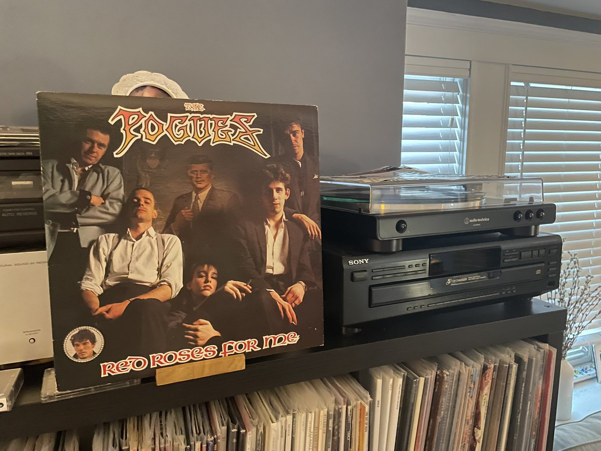 tom_d16's tweet photo. The one that started it all. #RedRosesForMe #ThePogues #RIPShaneMacGowan #Vinyl #NowSpinning https://t.co/XAP5e2rqjv