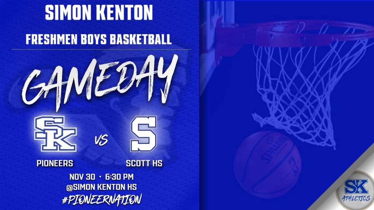 SK Freshmen Boys Basketball takes on Scott HS today at SK!  Tickets can be purchased here:
gofan.co/event/1195709?…
#PIONEERNATION