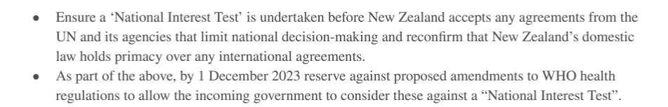 bell00david's tweet photo. New Zealand backs off from fascism.
When people decide to push back against obvious wrong, things can change.
New NZ gov. commits to basic human rights (free speech, no coercion...),, & pauses hand-over of health sovereignty to WHO and WEF.
https://t.co/eg9uHAblFl https://t.co/nPFVEeDBOt