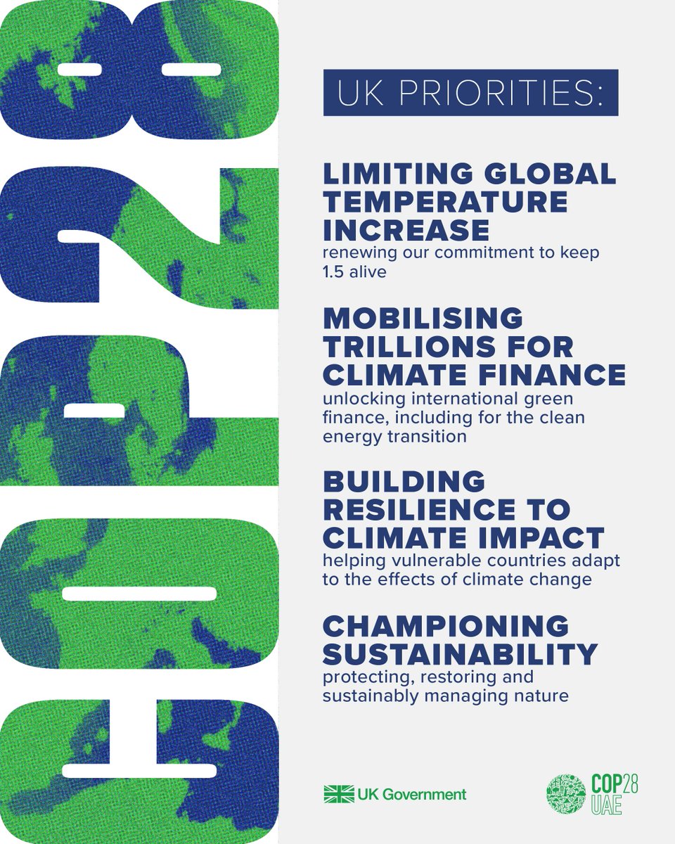 #COP28 starts today Here are our priorities⬇️