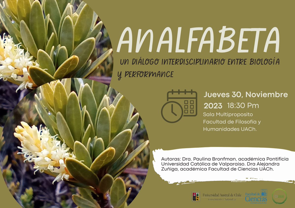Presentación de la obra “Analfabeta” de las autoras Dra. Paulina Bronfman y Dra. Alejandra Zuñiga (académica del <a href="/ICAEv_UACh/">Instituto de Cs. Ambientales y Evolutivas (UACh)</a> ). Un dialogo entre biología y performance. Detalles 👇👇

Publicación sobre Analfabeta: documenta.ugent.be/article/id/863…

#Valdiviacl #valdivia <a href="/cienciasuach/">Facultad de Ciencias, UACh</a>